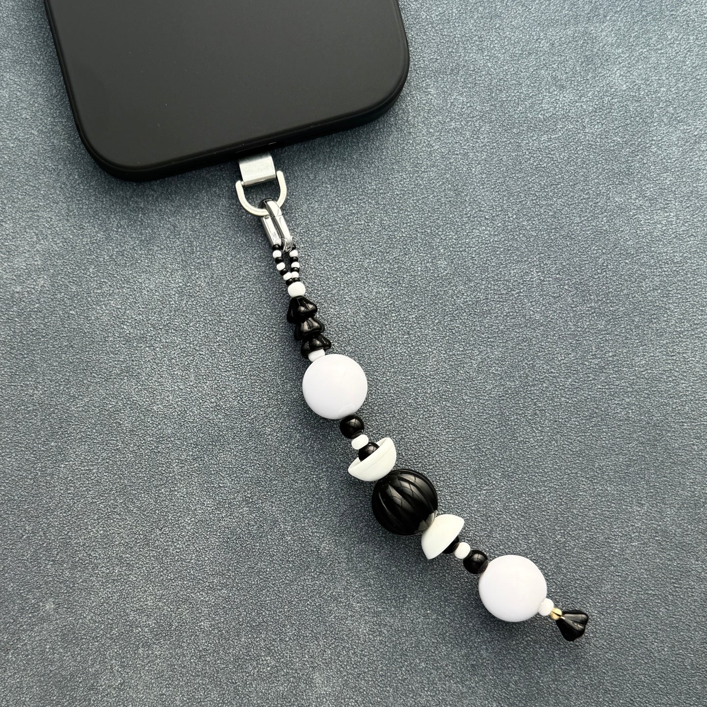 Convertible Bag Charm : TUXEDO convertible key ring, bag charm, phone charm