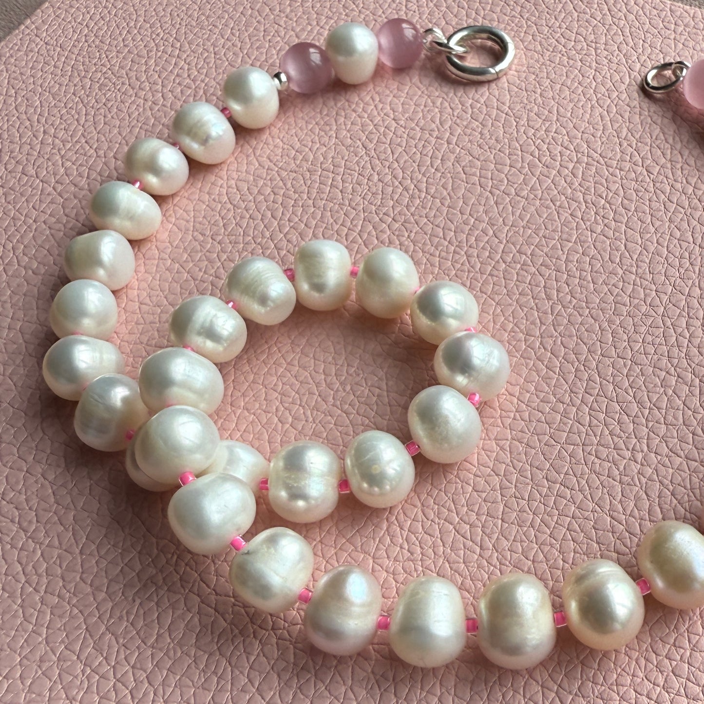 Pearl Crush : baroque pearl + tiger's eye