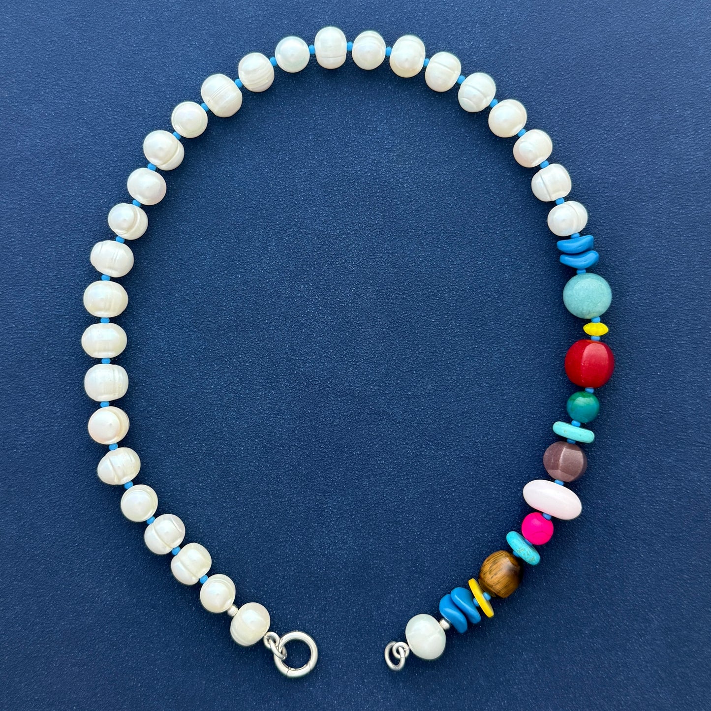 PEARL PARTY : Baroque Freshwater Pearls + Natural Gemstones and Vintage Beads