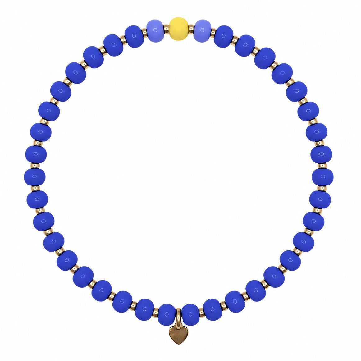 The HAPPY bracelet : periwinkle + sunflower bracelet