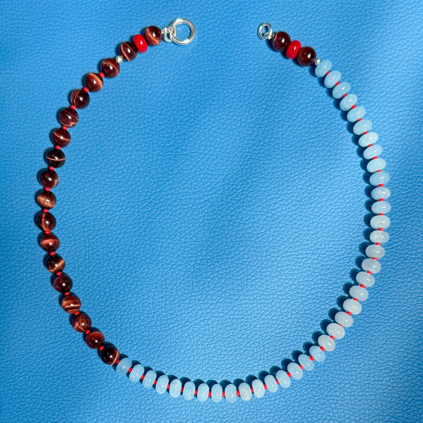 COLLAB! Happy Kicks : tiger's eye, jade and red coral