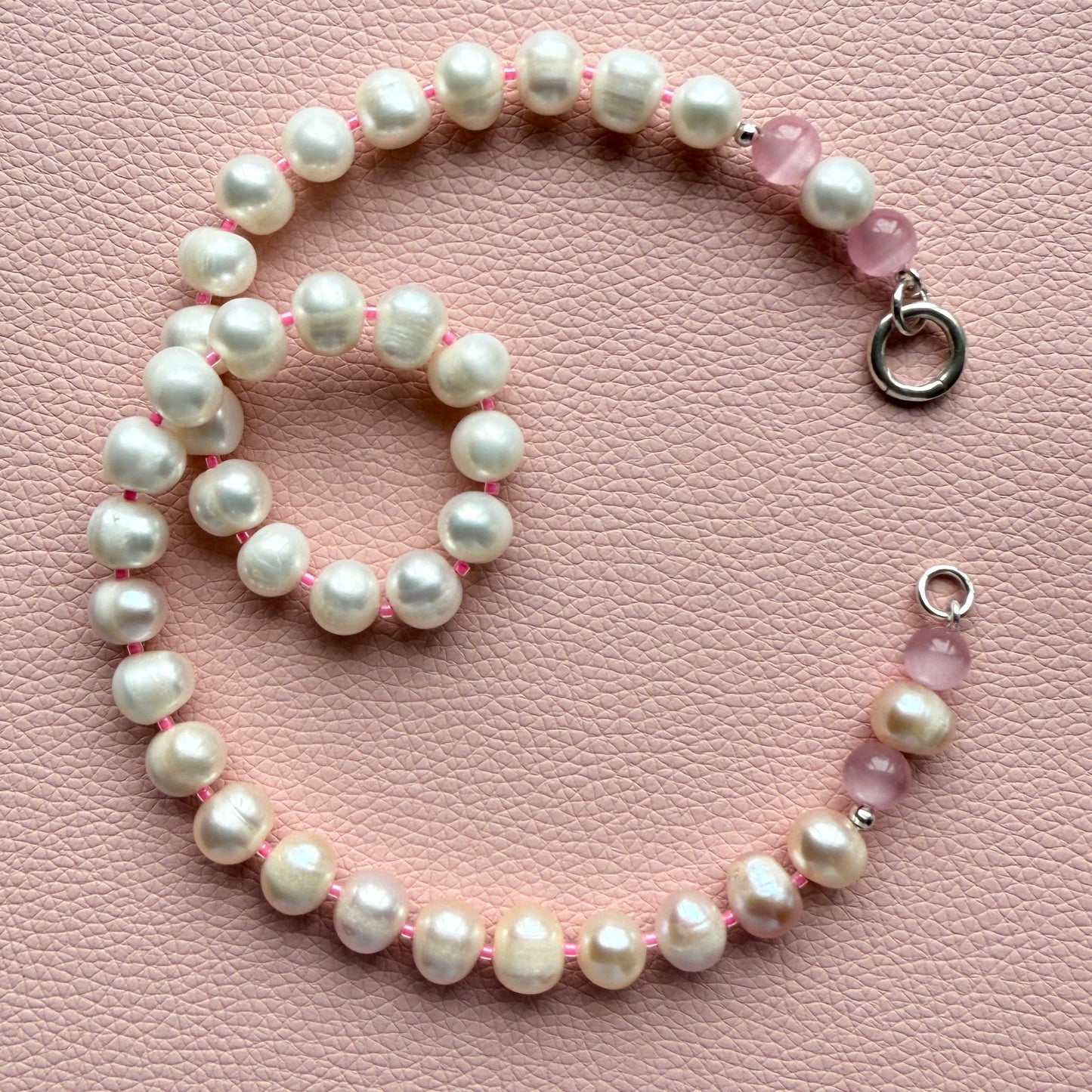 Pearl Crush : baroque pearl + tiger's eye