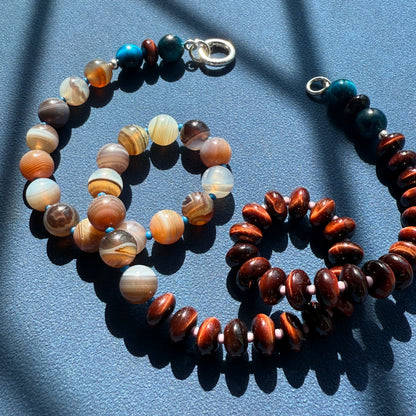 Mesa : Botswana Agate and Tiger's Eye