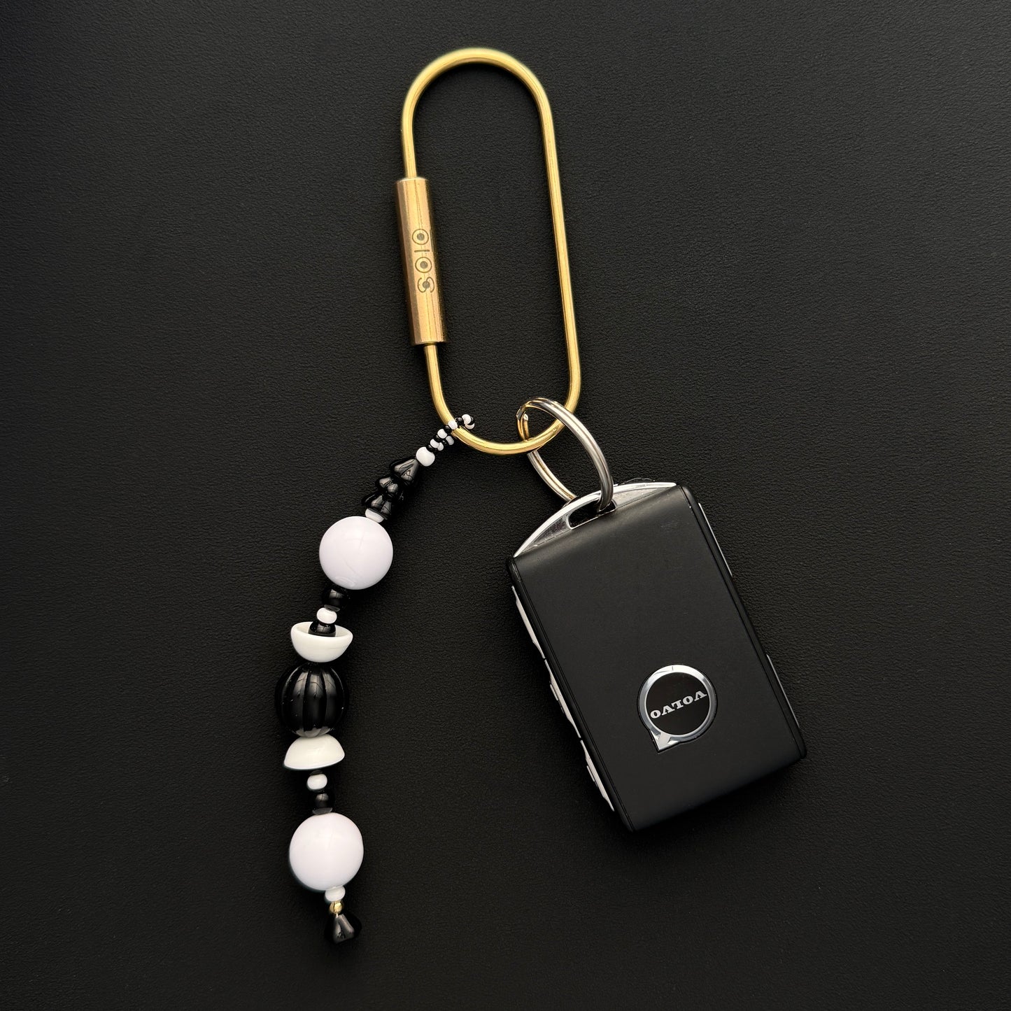 Convertible Bag Charm : TUXEDO convertible key ring, bag charm, phone charm