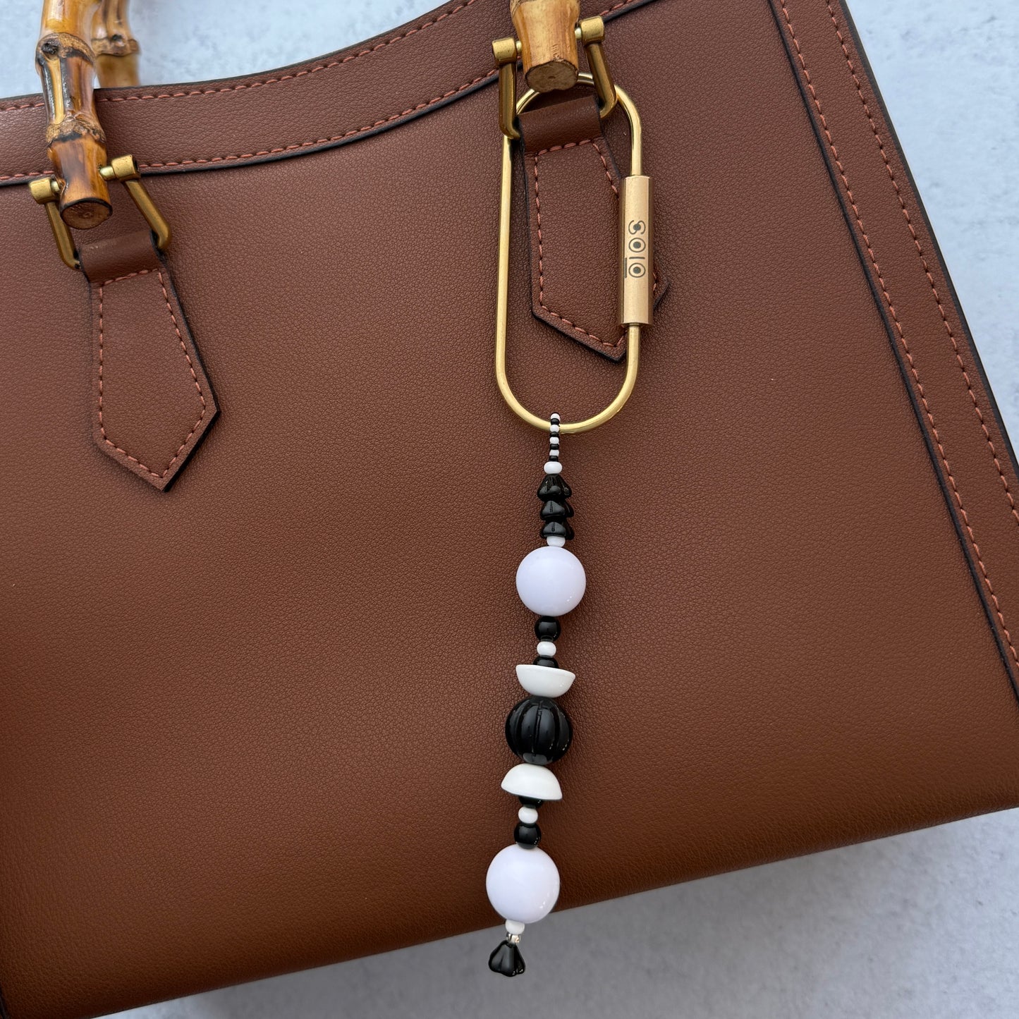 Convertible Bag Charm : TUXEDO convertible key ring, bag charm, phone charm