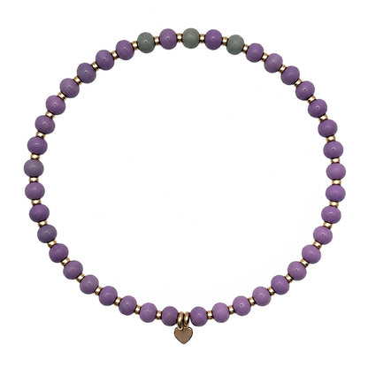 The HAPPY bracelet : hazy violet