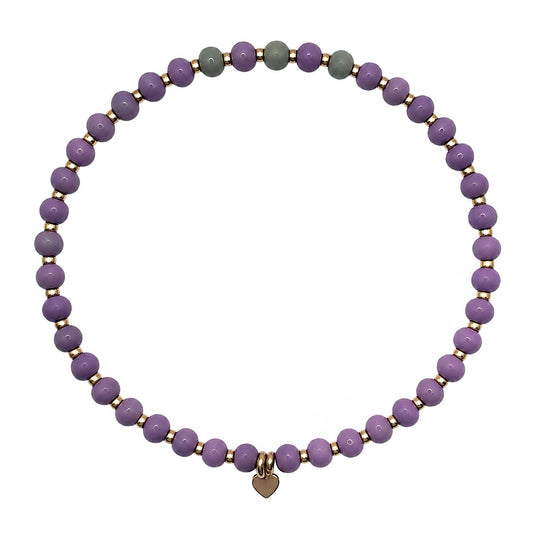 The HAPPY bracelet : hazy violet