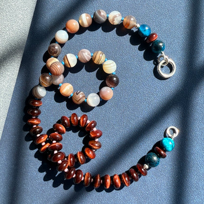 Mesa : Botswana Agate and Tiger's Eye