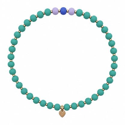 The HAPPY bracelet : light jade + periwinkle