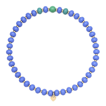 The HAPPY bracelet : lavender + light jade