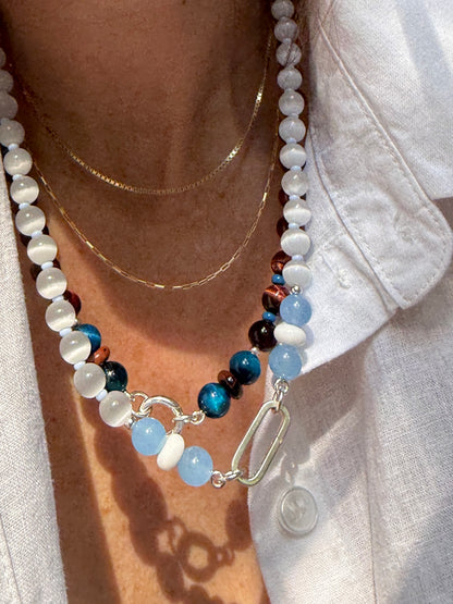 Terra Electric : tiger's eye + apatite