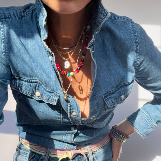 NEW! Calypso : green turquoise, black onyx, opal, tiger's eye, carnelian, jasper, chalcedony, howlite, red coral, celite and quartz