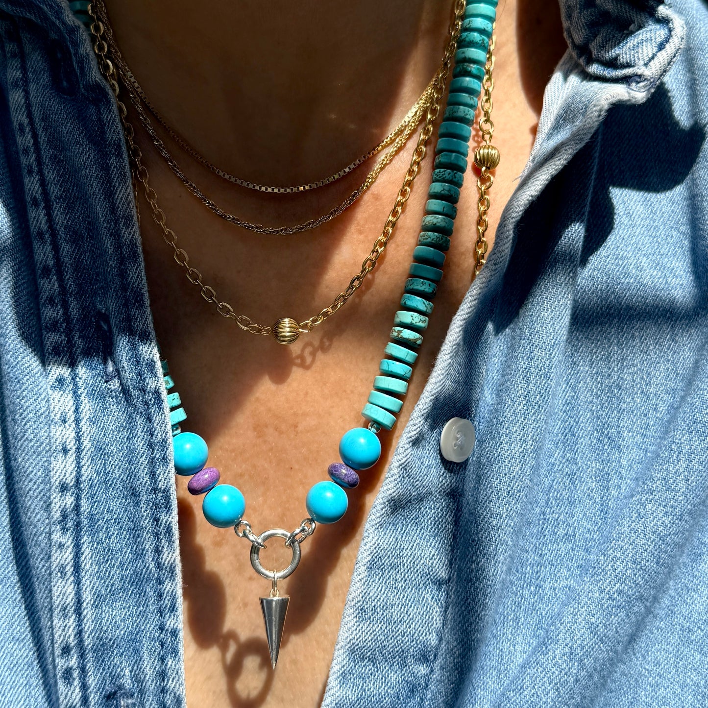 Groovy : turquoise and jasper