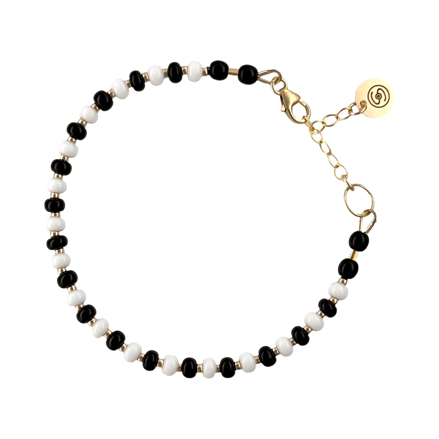 Bright and cheerful 'Classic Remix' bracelet, hand-strung with Czech glass beads and durable 14K gold-filled findings, perfect for everyday wear.